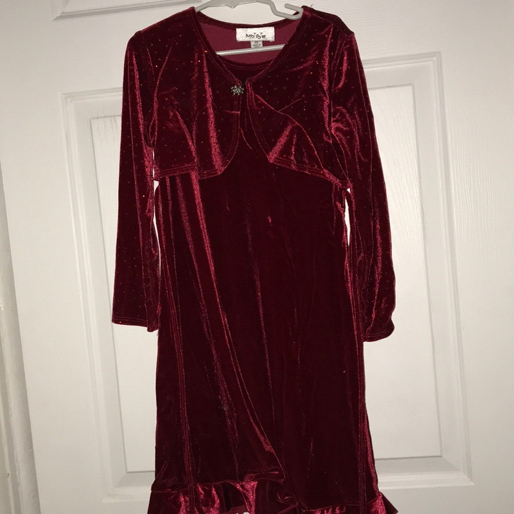 Red holiday dress